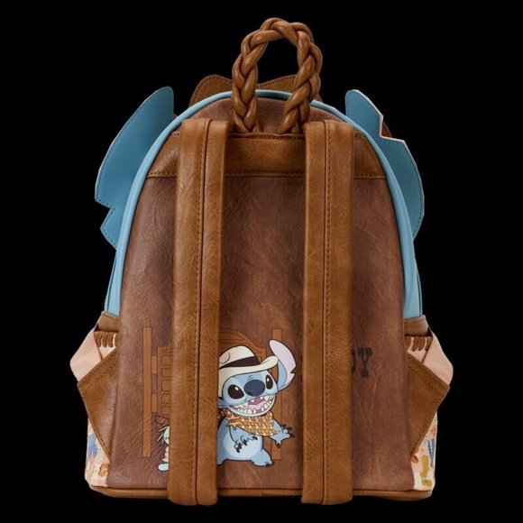 Loungefly Disney Lilo and Stitch Western Stitch Cosplay Mini Backpack Exclusive - Picture 2 of 2